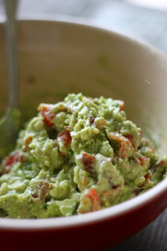 Buffalo Bacon Blue Cheese Guacamole